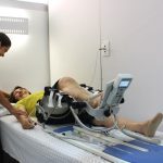 Paciente en terapia de acondicionamiento físico en Fundación  Valle del Lili