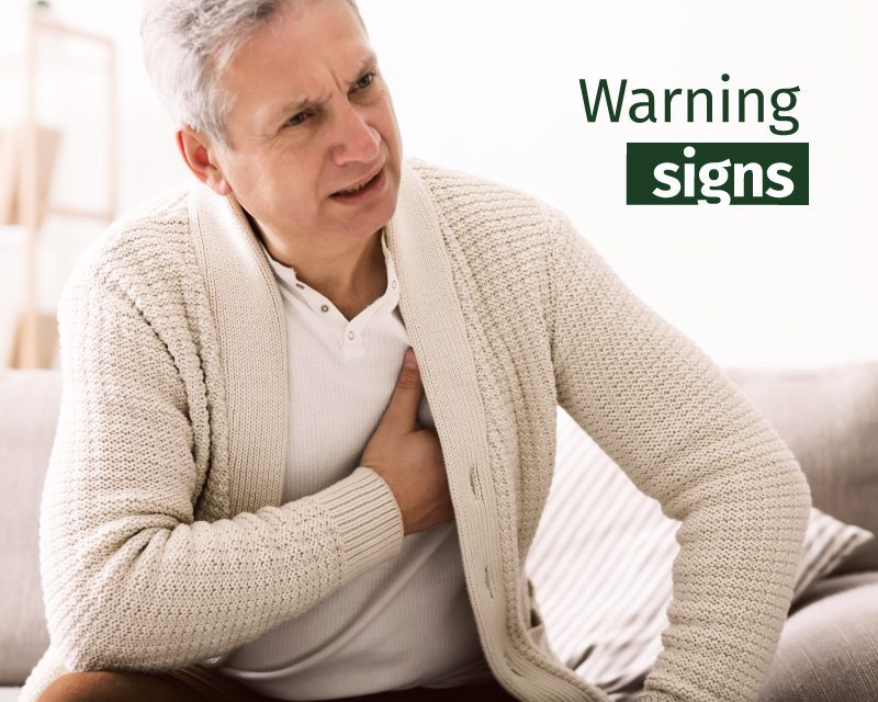 Warning in heart failure patients signs