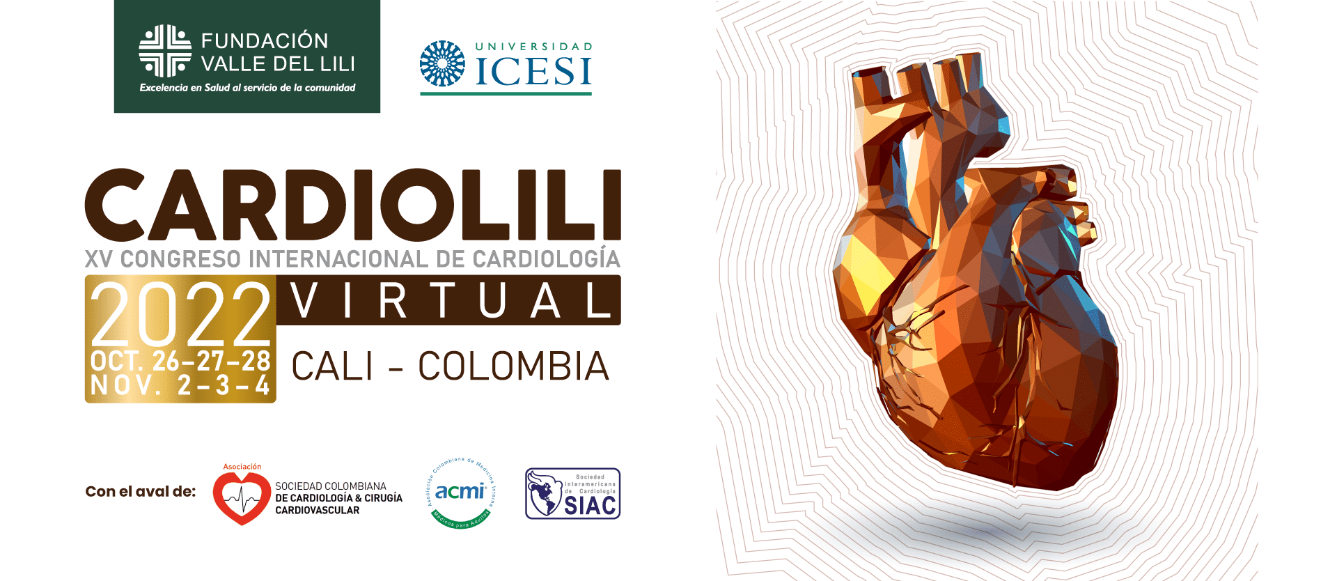 XV Congreso Internacional de Cardiología – CARDIOLILI 2022 Virtual